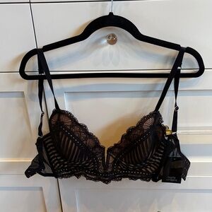 Thistle and Spire Black Lace Bra